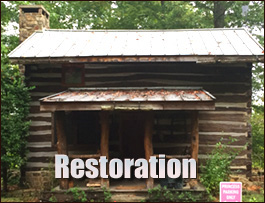 Historic Log Cabin Restoration  Green Bay, Virginia